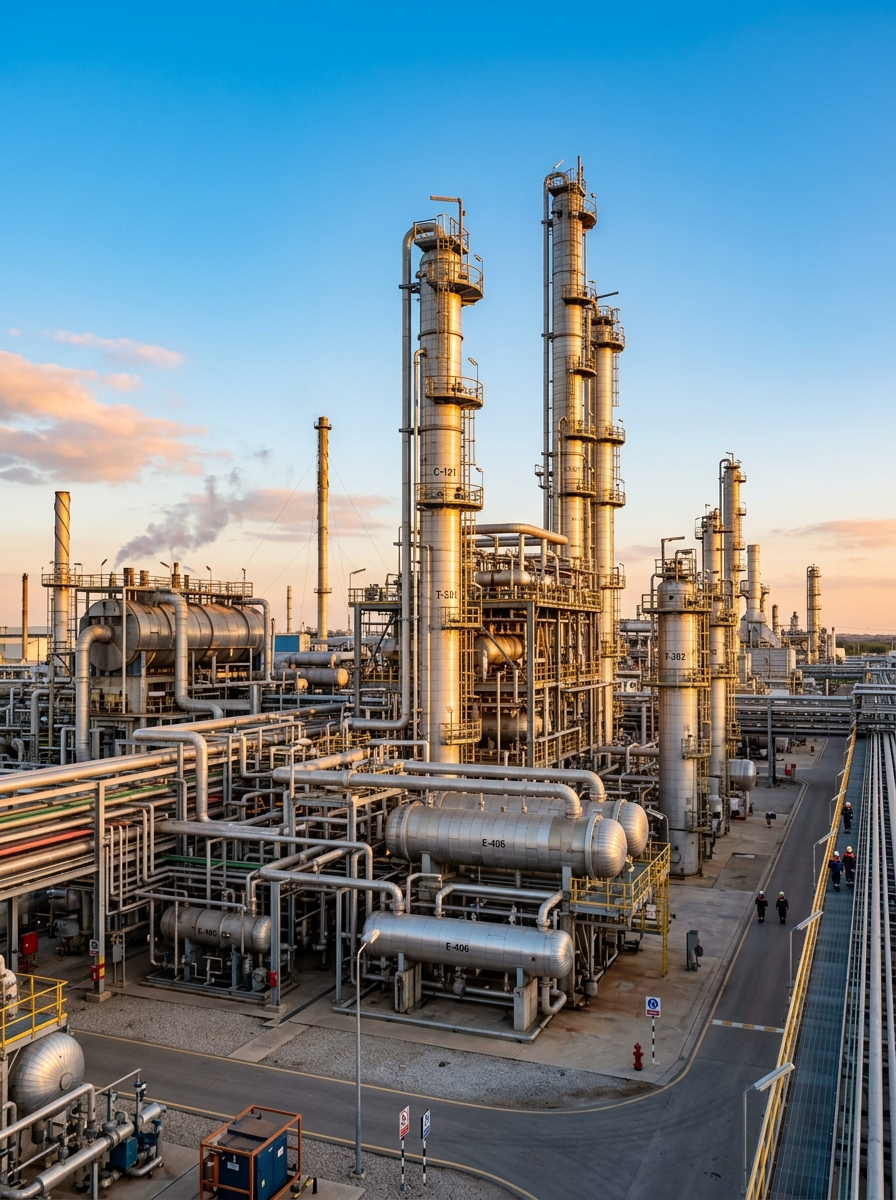 Промышленный объект — нефтехимический завод